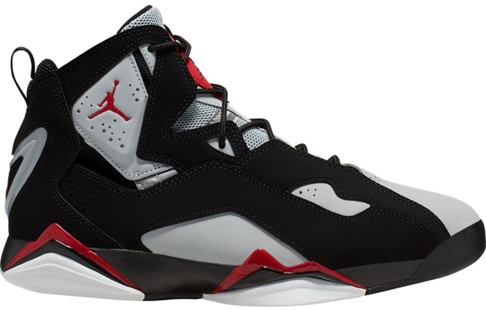 Air Jordan True Flight Black Varsity Red Wolf Grey