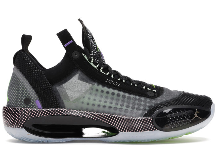 Air Jordan XXXIV Low Black Vapor Green Bleached Coral