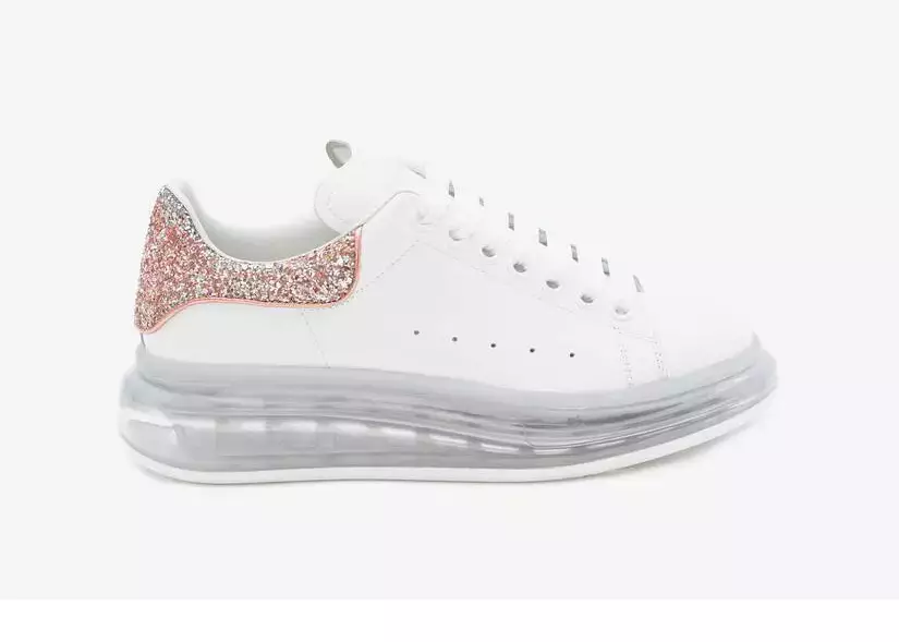 Alexander McQueen Oversized White Pink Glitter (W)