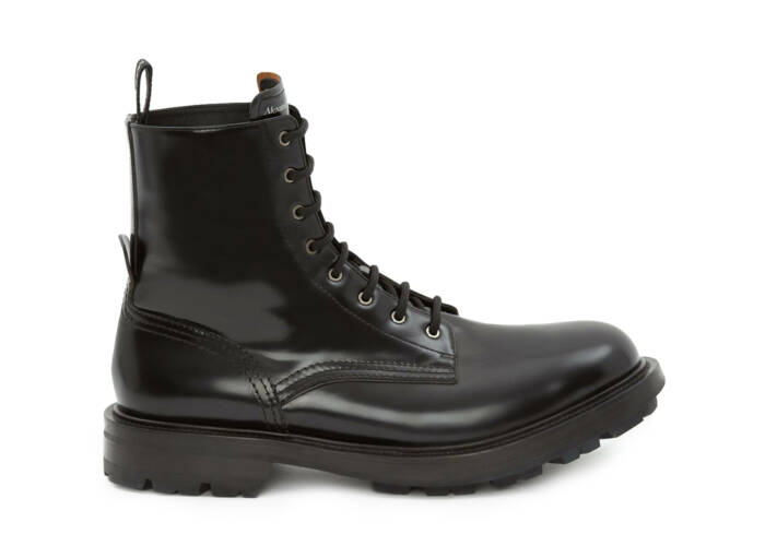 Alexander McQueen Worker Boot Black