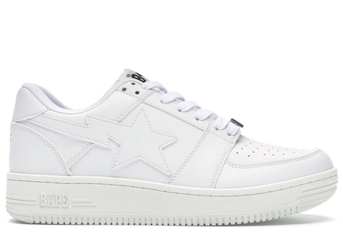 BAPE STA Low White
