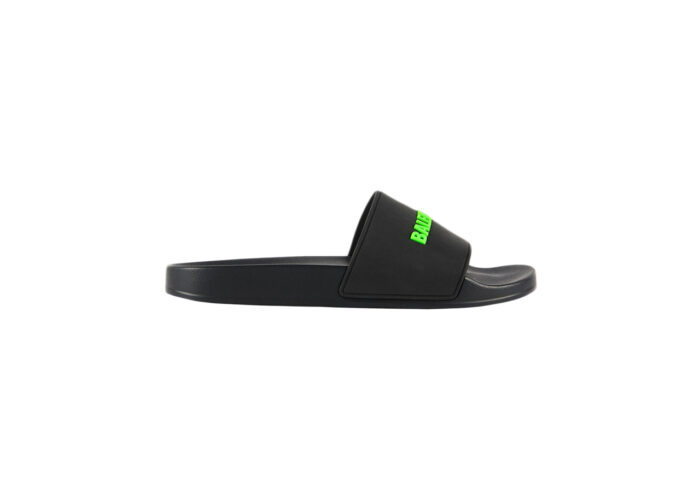 Balenciaga Pool Slide Black Fluo Green