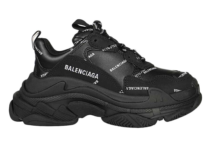 Balenciaga Triple S Black Logo (W)