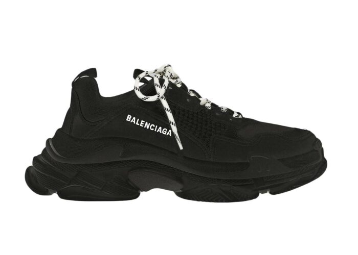 Balenciaga Triple S Black White Lace (W)