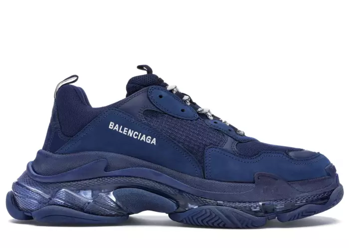 Balenciaga Triple S Clear Sole Navy