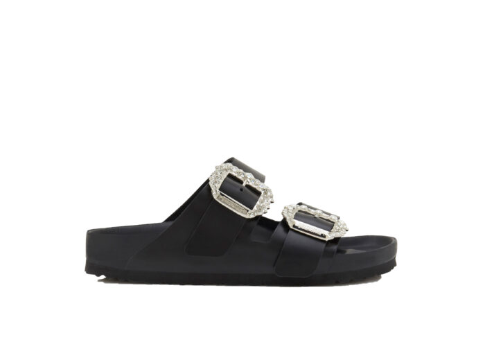 Birkenstock Arizona Manolo Blahnik Black