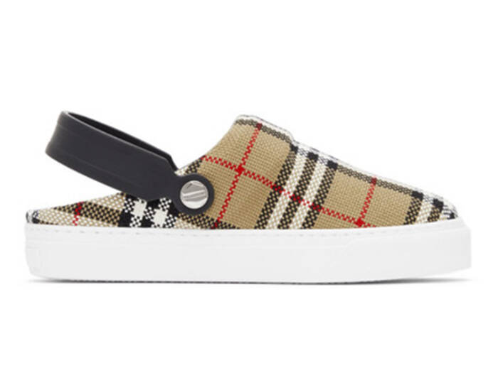 Burberry Rangleton Slingback Loafers Beige Check (W)