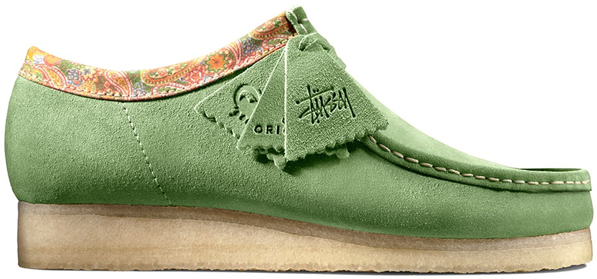 Clarks Originals Wallabee Stussy Sage 261424057090