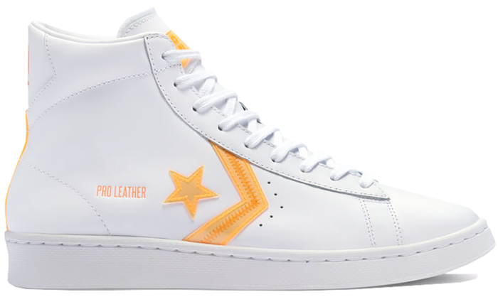 Converse Pro Leather Hi Hi-Vis White Flash Orange