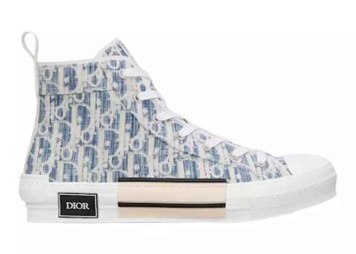 Dior B23 High Blue Oblique Kasuri Jacquard