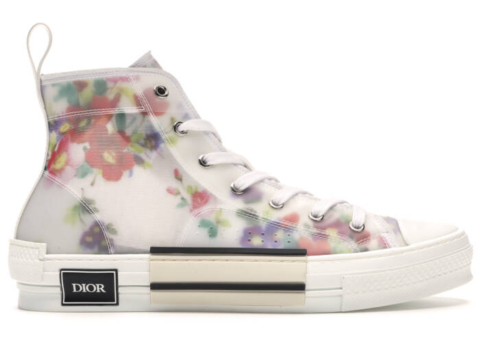 Dior B23 High Top Flowers Oblique