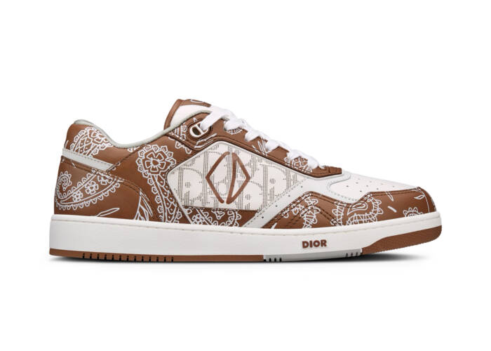 Dior B27 Low Coffee White CD Paisley White Dior Oblique
