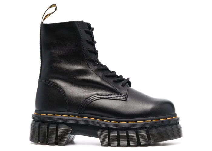 Dr. Martens Audrick Leather Platform Boot Black Nappa Lux (W)