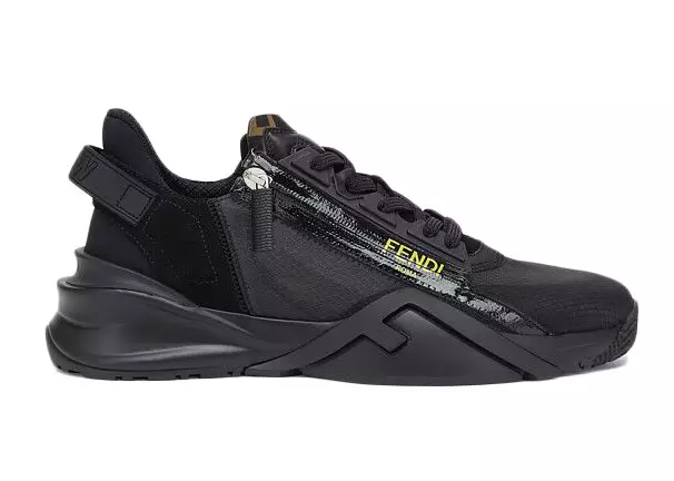 Fendi Nylon Low Top Black