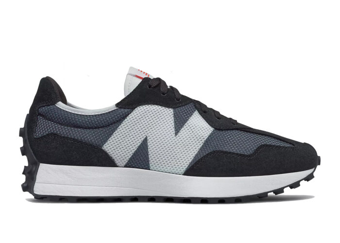 New Balance 327 Black Grey White