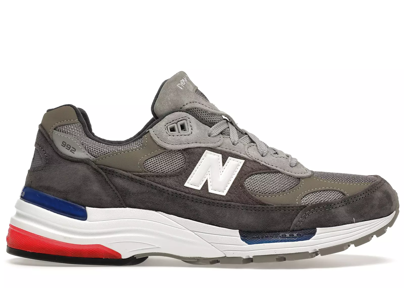 New Balance 992 Grey Blue Red