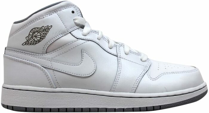 Air Jordan 1 Mid White (GS)