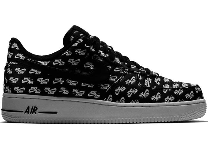 Nike Air Force 1 Low All Over Logo Black