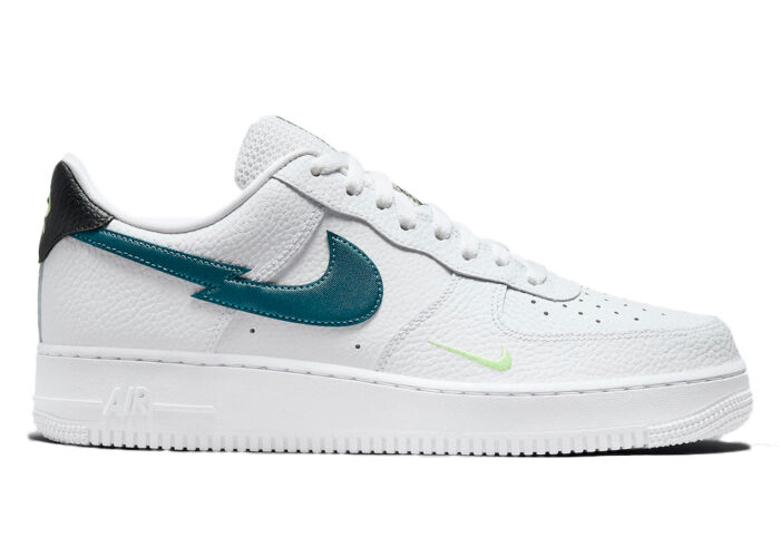 Nike Air Force 1 Low Split Swoosh White Aquamarine