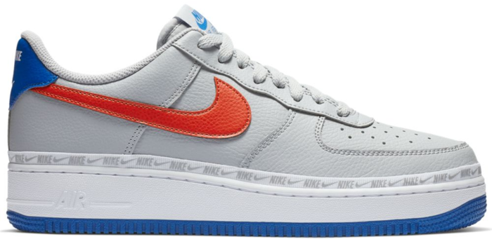 Nike Air Force 1 Low Overbranding Grey Blue Red