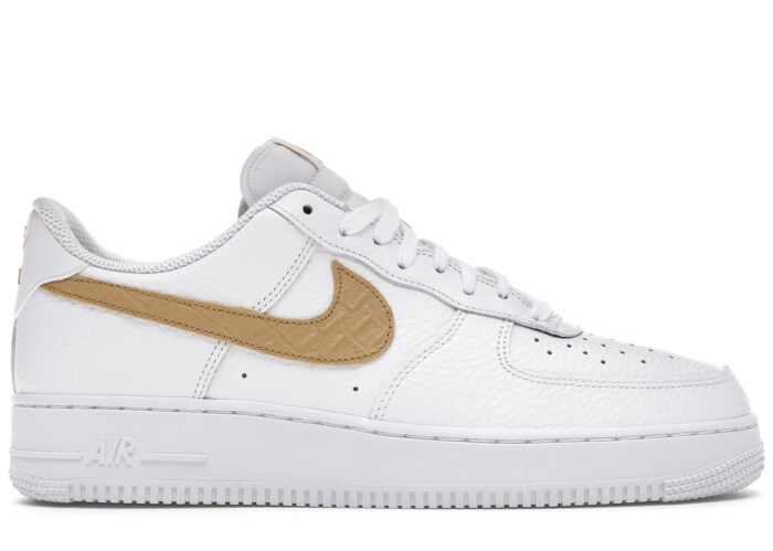 Nike Air Force 1 Low Pony Hair Snakeskin Club Gold