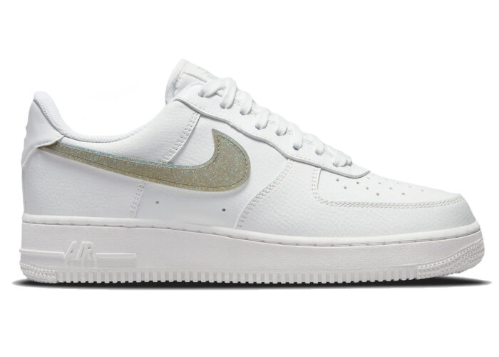 Nike Air Force 1 Low White Gold Glitter Swoosh (W)