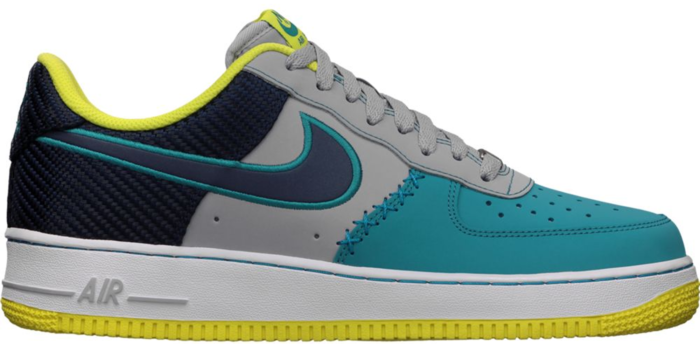 Nike Air Force 1 Low Wolf Grey Midnight Navy Tropical Teal
