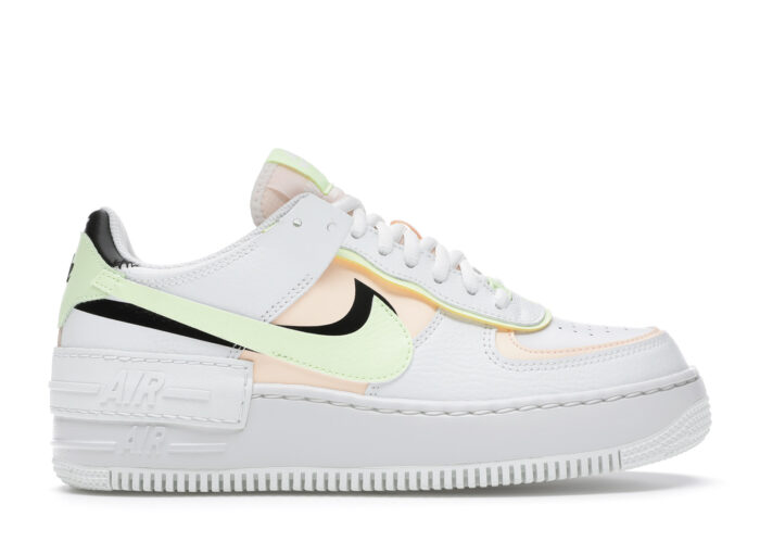 Nike Air Force 1 Shadow Summit White Barely Volt Crimson Tint (W)