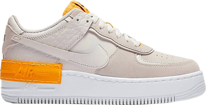 Nike Air Force 1 Shadow Vast Grey Laser Orange (W)