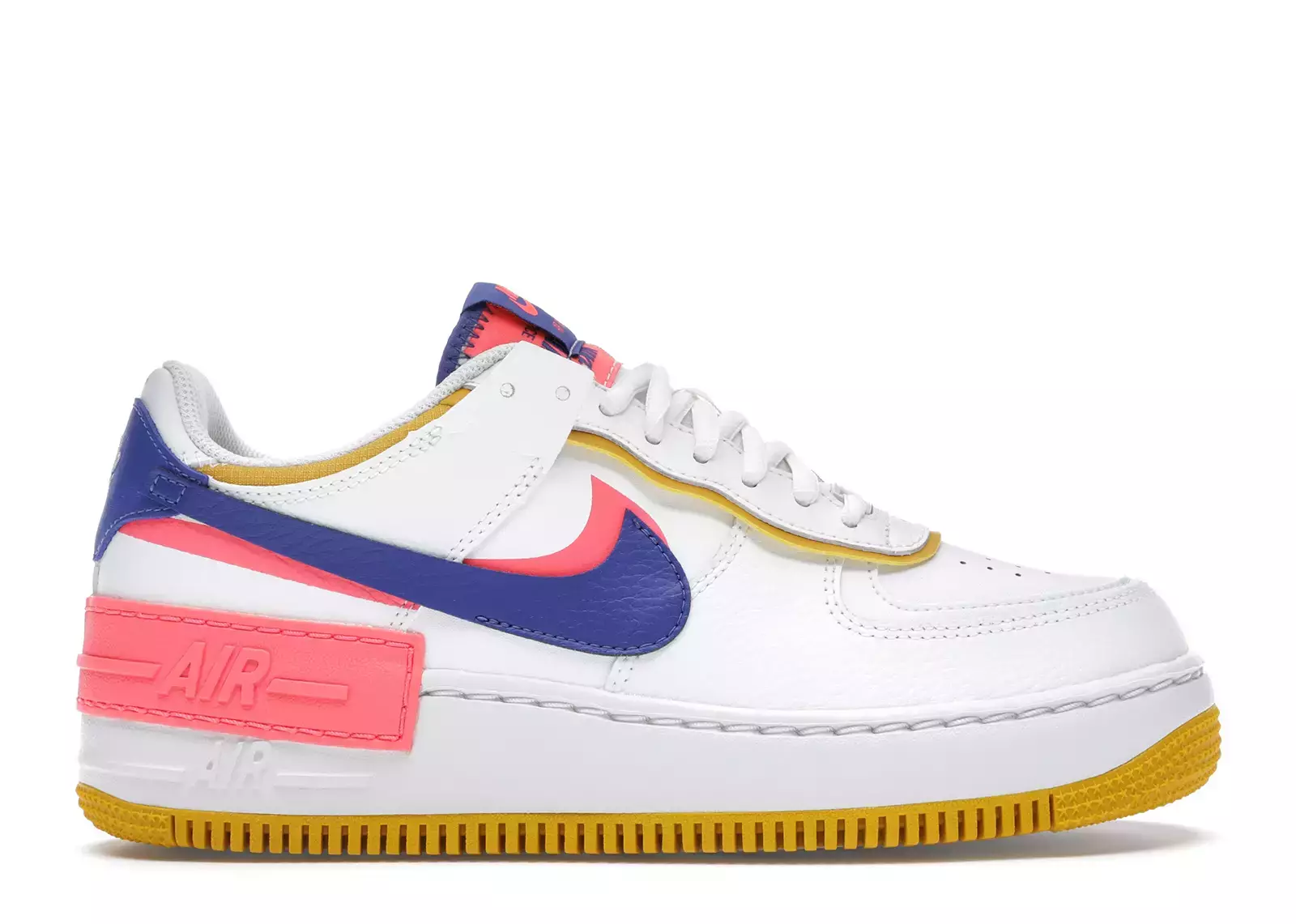 Nike Air Force 1 Shadow White Flash Crimson Astronomy Blue (W)