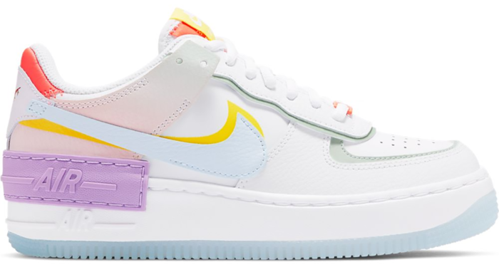 Nike Air Force 1 Shadow White Hydrogen Blue Purple (W)
