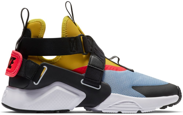 Nike Air Huarache City Aluminum Bright Citron Bright Crimson (W)