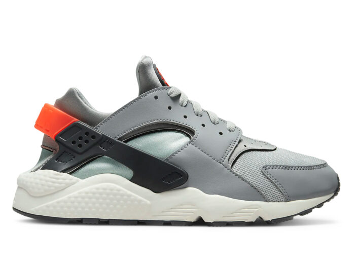 Nike Air Huarache Grey Fog Sail Light Smoke Grey Team Orange
