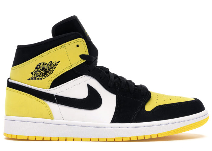 Air Jordan 1 Mid Yellow Toe Black