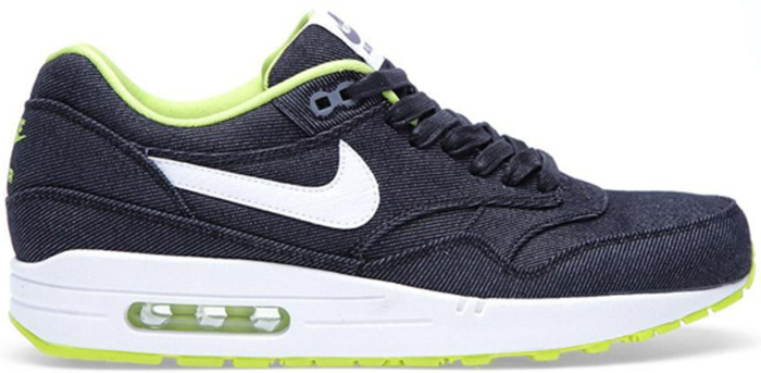 Nike Air Max 1 Black Denim Cyber