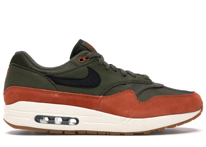 Nike Air Max 1 Olive Canvas Dark Russet