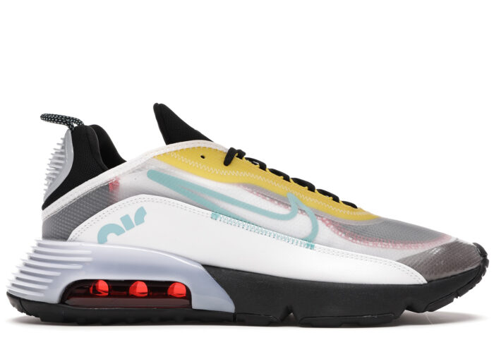 Nike Air Max 2090 White Speed Yellow Bleached Aqua