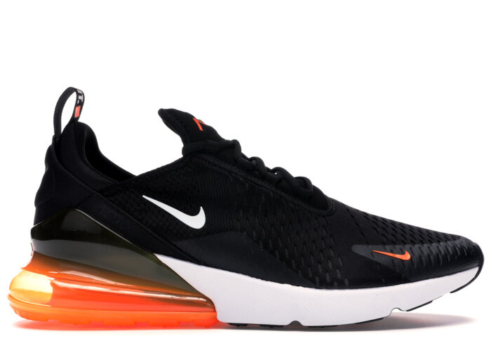 Nike Air Max 270 Black White Total Orange
