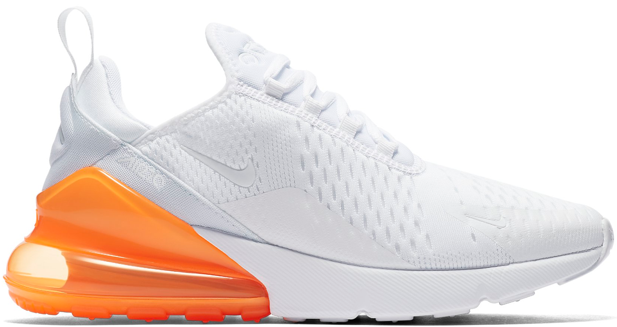 Nike Air Max 270 White Pack (Total Orange)