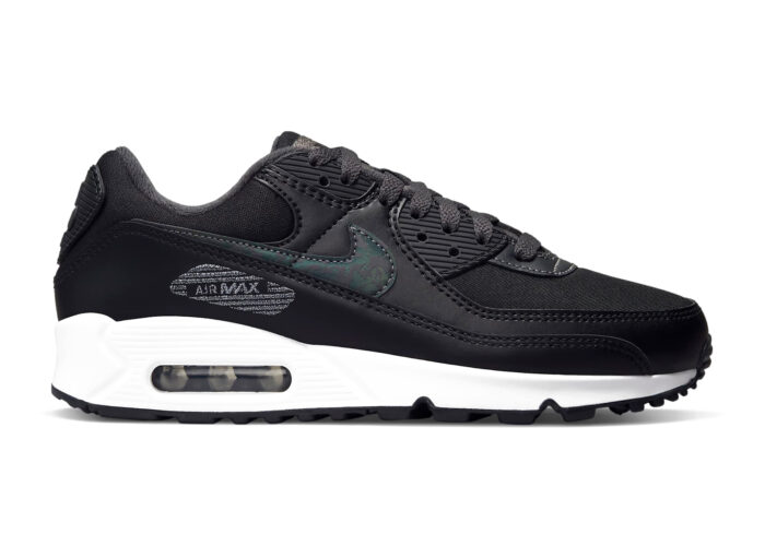 Nike Air Max 90 Black Metallic Silver (W)