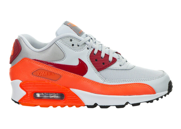 Nike Air Max 90 Essential Pure Platinum Total Crimson (W)