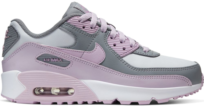 Nike Air Max 90 Leather Particle Grey Iced Lilac (GS)