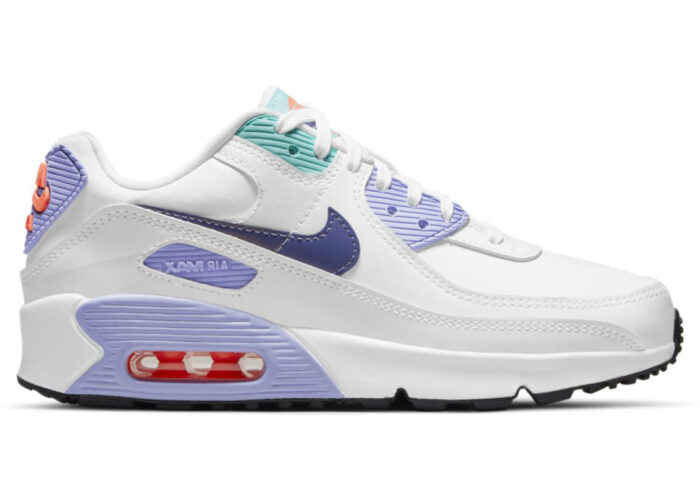 Nike Air Max 90 SE White Dark Purple Dust (GS)