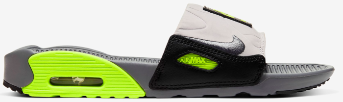 Nike Air Max 90 Slide Smoke Grey Volt Black (W)