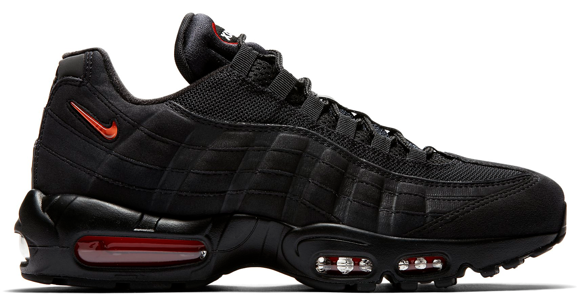 Nike 95 black red on sale