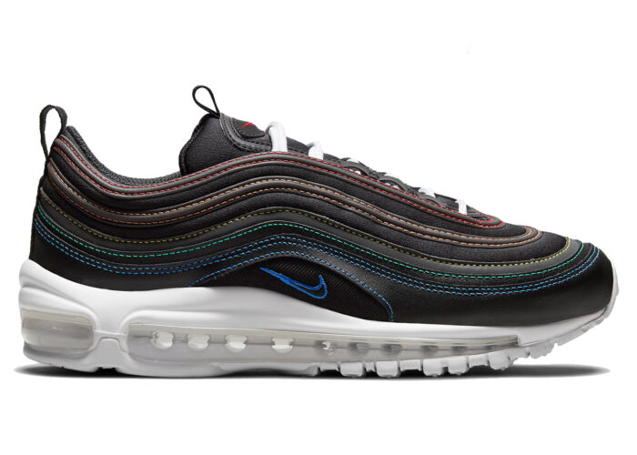 Nike Air Max 97 Black Rainbow Stitching (W)
