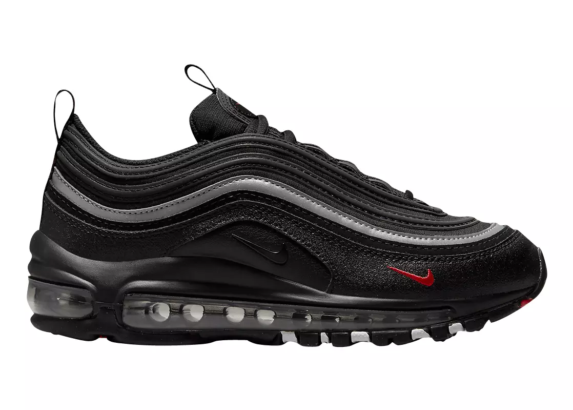 Nike Air Max 97 Black Silver Red GS 921522 028