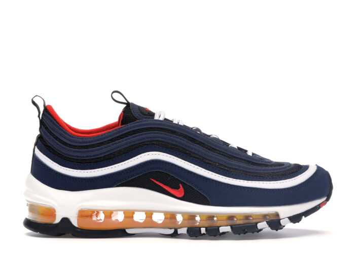 Nike Air Max 97 Midnight Navy Habanero Red (GS)