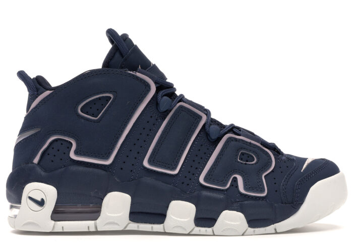 nike uptempo bleu