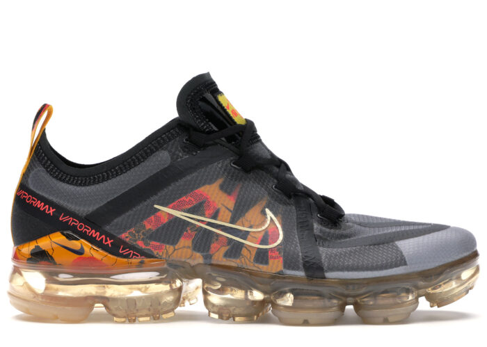 Nike Air VaporMax 2019 Floral Black University Gold (W)